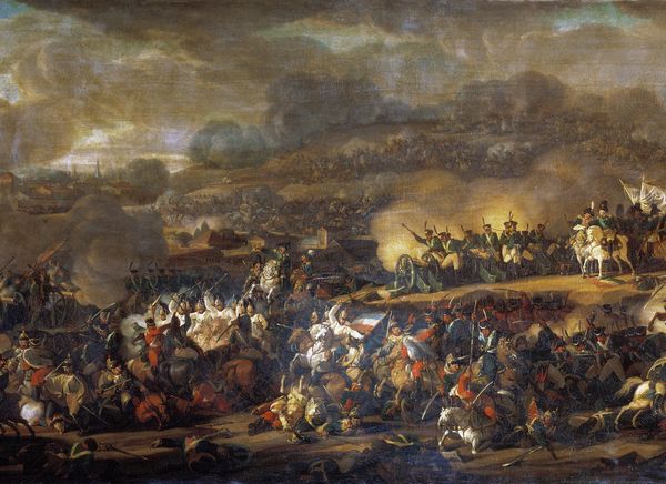Völkerschlacht bei Leipzig (Gemälde von Wladimir Moschkow, 1815).